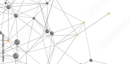 Obraz na płótnie Stock photo of an abstract network. Great for technology, connection, and communication concepts. w salonie