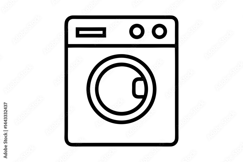 Washing Machine Icon – Line Art Vector for Laundry and Home Use
Washing Machine Icon – Line Art Vector for Laundry and Home Use