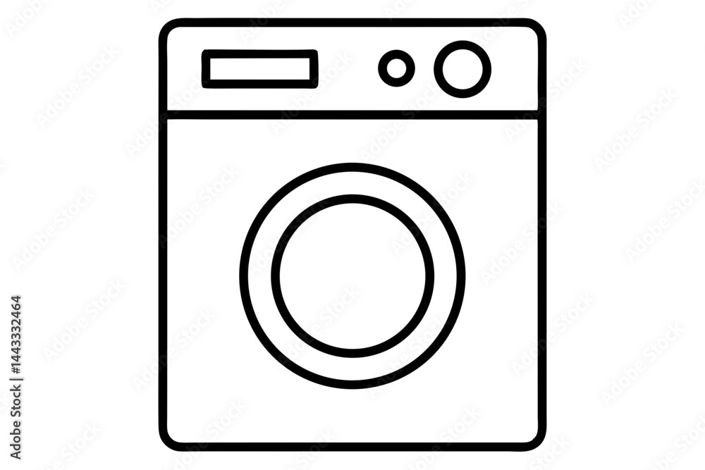 Washing Machine Icon – Line Art Vector for Laundry and Home Use
Washing Machine Icon – Line Art Vector for Laundry and Home Use