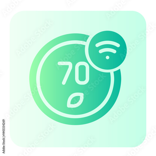 Thermostat  gradient icon