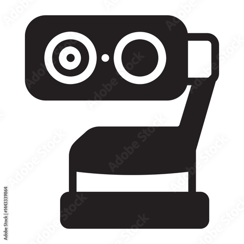 web camera glyph icon