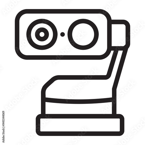 web camera line icon