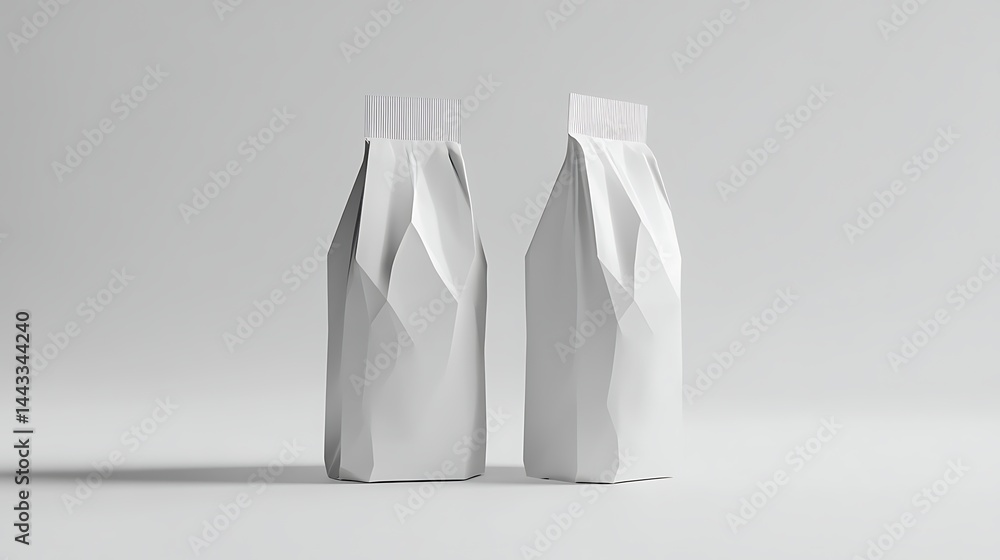 White geometric packaging mockups White geometric packaging mockups