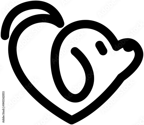 cute dog icon design