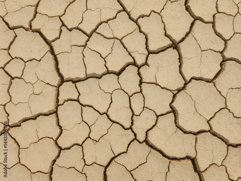 Cracked Earth: A close-up shot of cracked earth, revealing a stark, textured surface, highlighting the effects of drought and the fragility of the environment. Cracked Earth: A close-up shot of cracked earth, revealing a stark, textured surface, highlighting the effects of drought and the fragility of the environment.