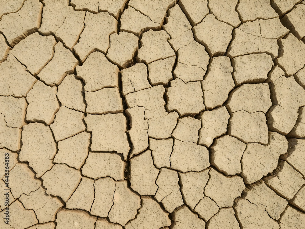 Cracked Earth Surface: A close-up view of the parched earth, intricately fractured by drought. This image showcases the stark beauty of nature's resilience and the impact of environmental conditions. Cracked Earth Surface: A close-up view of the parched earth, intricately fractured by drought. This image showcases the stark beauty of nature's resilience and the impact of environmental conditions.