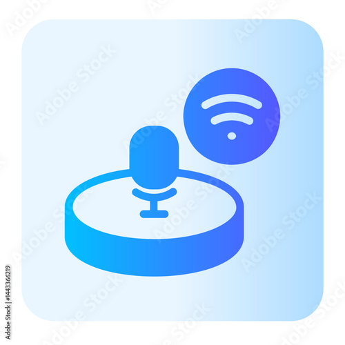 voice assistant gradient icon