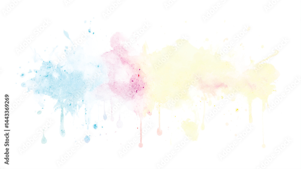 Fototapeta premium bright vector colorful watercolor background for poster brochure or flyer