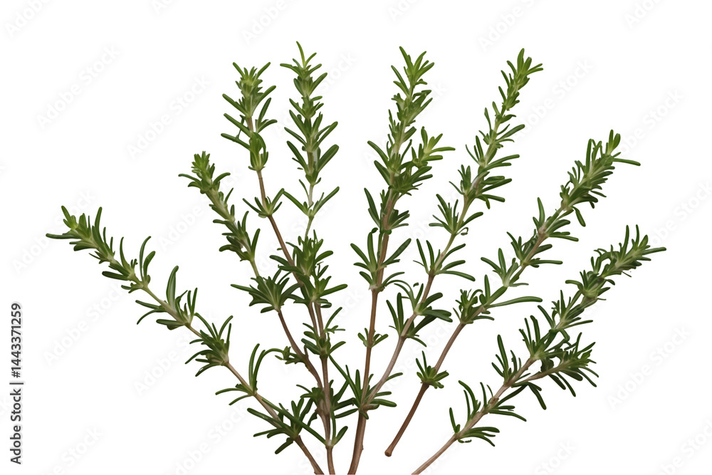 Delicate Marjoram Sprigs Displaying Culinary Herb Elegance Against Isolated Setting Featuring Freshness and Herbal Aroma for Culinary and Visual Appeal Delicate Marjoram Sprigs Displaying Culinary Herb Elegance Against Isolated Setting Featuring Freshness and Herbal Aroma for Culinary and Visual Appeal
