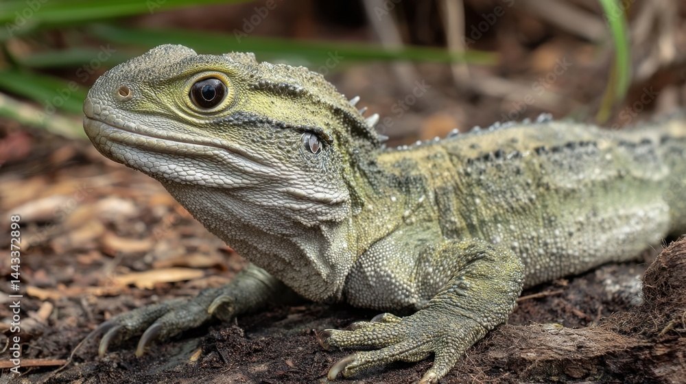 Eastern Water Dragon Close-Up Eastern Water Dragon Close-Up