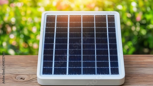 Obraz na płótnie Rare earth renewable energy Concept, Compact Portable Solar Battery Bank for Outdoor Use with Maximum Efficiency and Lightweight Design w salonie