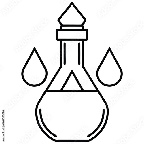 Water Bottle and Flask Canteen, thermos, collapsible water container Vector silhouette line art 