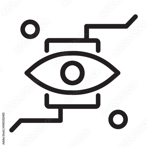 Eye Scanner  line icon