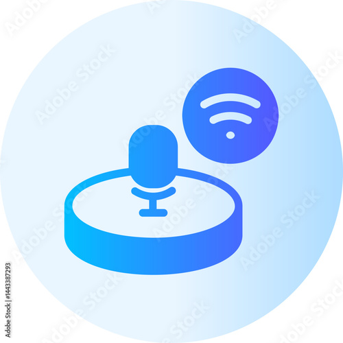 voice assistant gradient icon