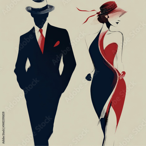 Man And Woman Fashion Isolated