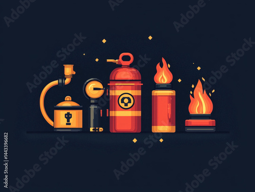 A collection of fire safety...