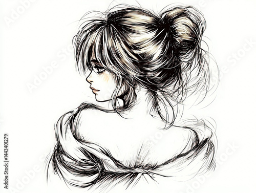 Anime side character sketch...