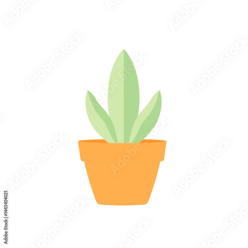 Isolated potted plant illustration for home decor and gardening vector art design element graphic design
