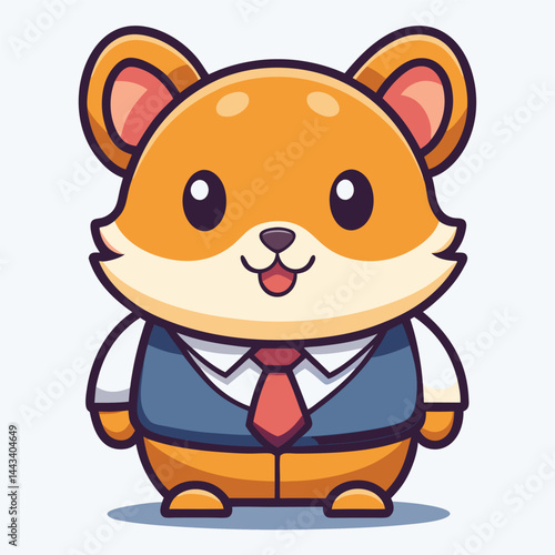 Cute animal in business suit