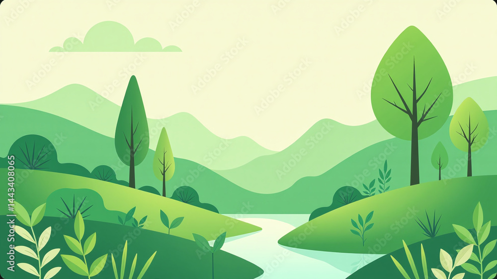 Obraz premium green practices help restore natural balance ecosystems sustainable living conservation efforts