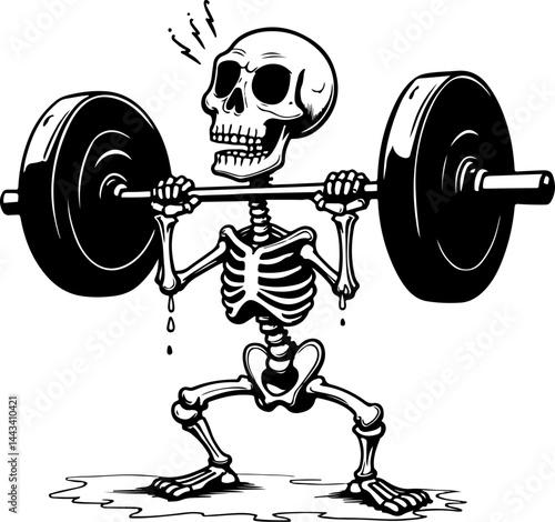 Heavy Metal Gym and Skull Graphics Collection vector bundle
