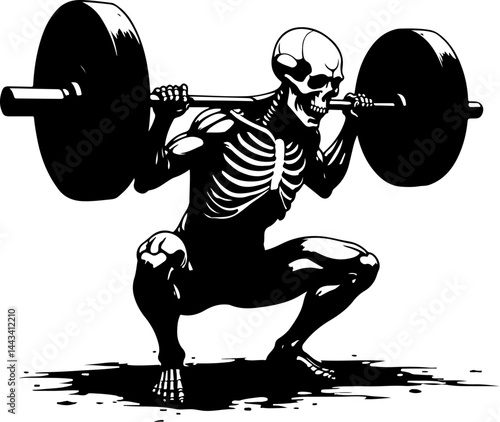 Muscular Bodybuilders with Weights vector bundle