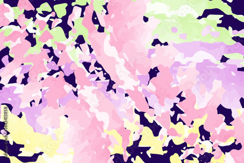 Watercolor abstraction: the play of spots, the dynamics of brush strokes and the dance of the background. Abstract background. Vector illustration