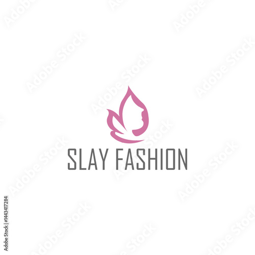 Natural beauty salon and hair treatment logo Vector.
