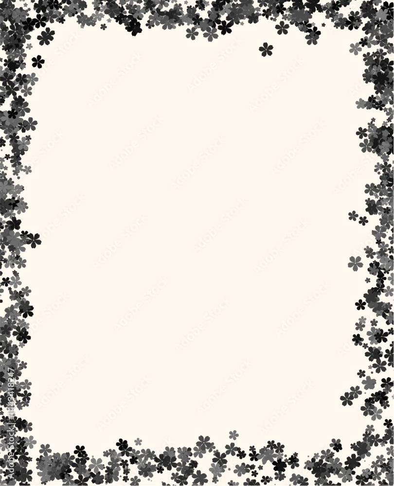 Delicate Floral Frame for Invitations and Greetings Delicate Floral Frame for Invitations and Greetings
