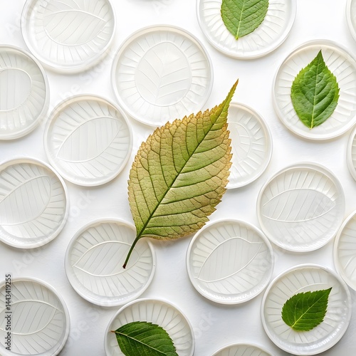 Leaf and White Discs
