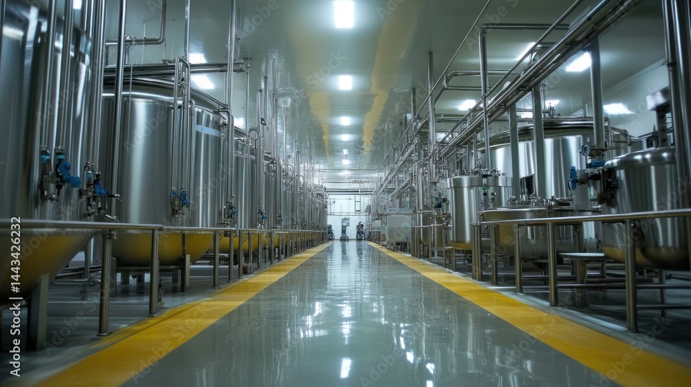 Fototapeta premium Industrial fermentation facility