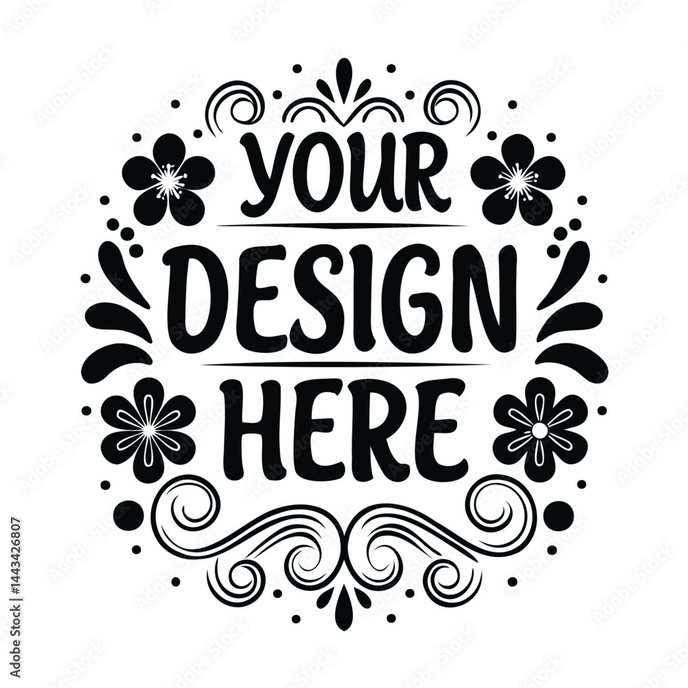 Obraz premium Your Design Here Placeholder SVG