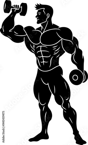 Powerful Deadlift Strength gym vector