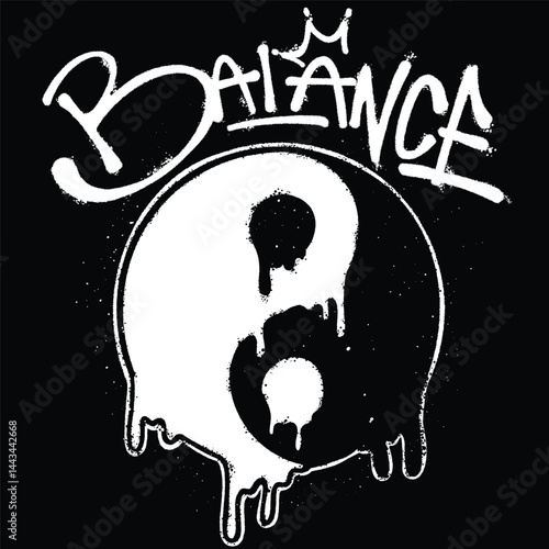 Yin and Yang Urban Streetwear Art