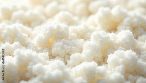 Soft, fluffy cream cotton wool texture Deep pile, uneven surface , woven, spring, soft