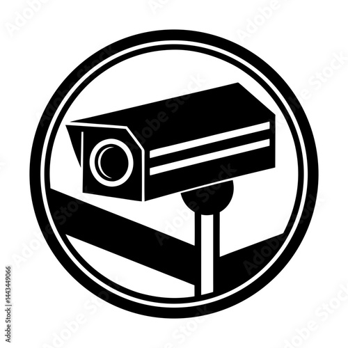 Security Camera silhouette vector