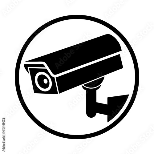 Security Camera silhouette vector