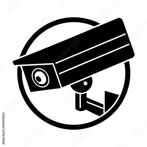 Security Camera silhouette vector