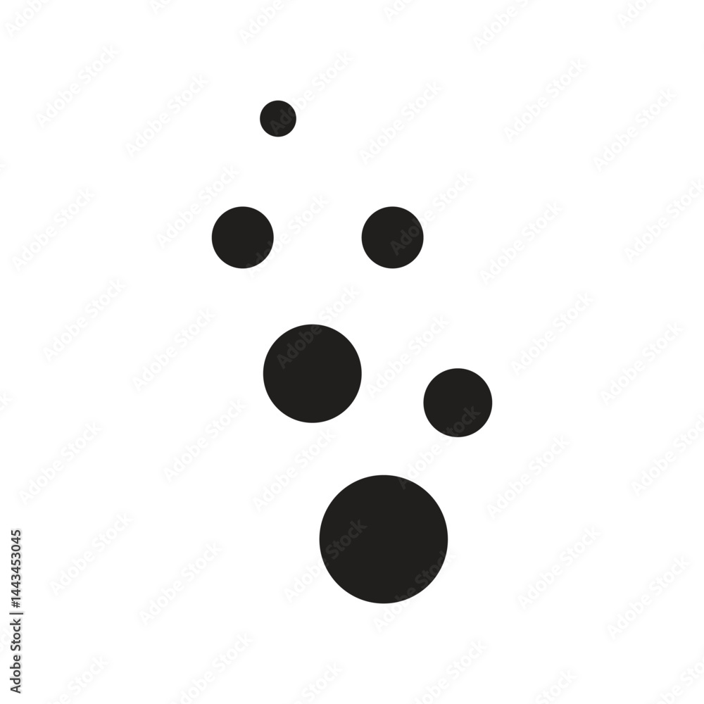 Fizzy bubble icon vector on isolated on white background Fizzy bubble icon vector on isolated on white background