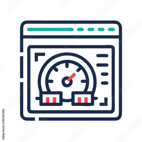 CPU with Thermal Paste Application Icon – Processor Heat Transfer Outline Vector