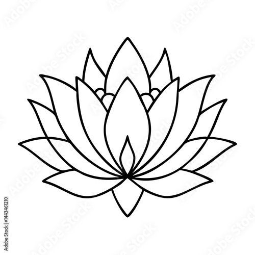 lotos icon, lotos vector illustration-simple illustration of lotos, perfect for lotos logos and icons