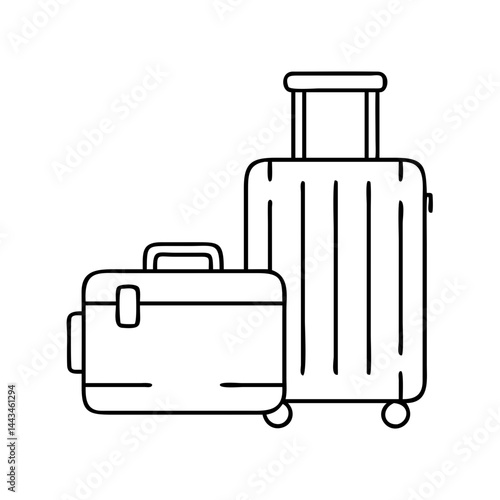 luggage icon, luggage vector illustration-simple illustration of luggage, perfect for luggage logos and icons