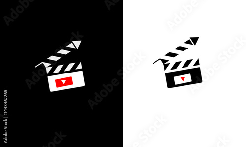 bloger vedio shoot abstract logo