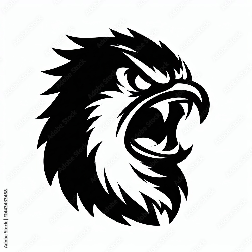 Fototapeta premium Penguin Silhouette Illustration