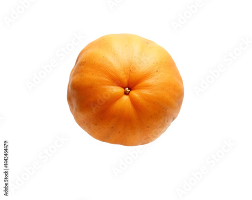 Isolated vibrant sweet potato close-up against a plain background, highlighting its round shape, smooth skin, and textured surface, suitable for culinary and agricultural themes photo