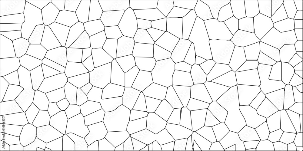 Abstract lines in black and white tone of many squares and rectangle shapes. Abstract metal grid isolated on the white background. White color Broken Stained-Glass Background with black lines. Abstract lines in black and white tone of many squares and rectangle shapes. Abstract metal grid isolated on the white background. White color Broken Stained-Glass Background with black lines.