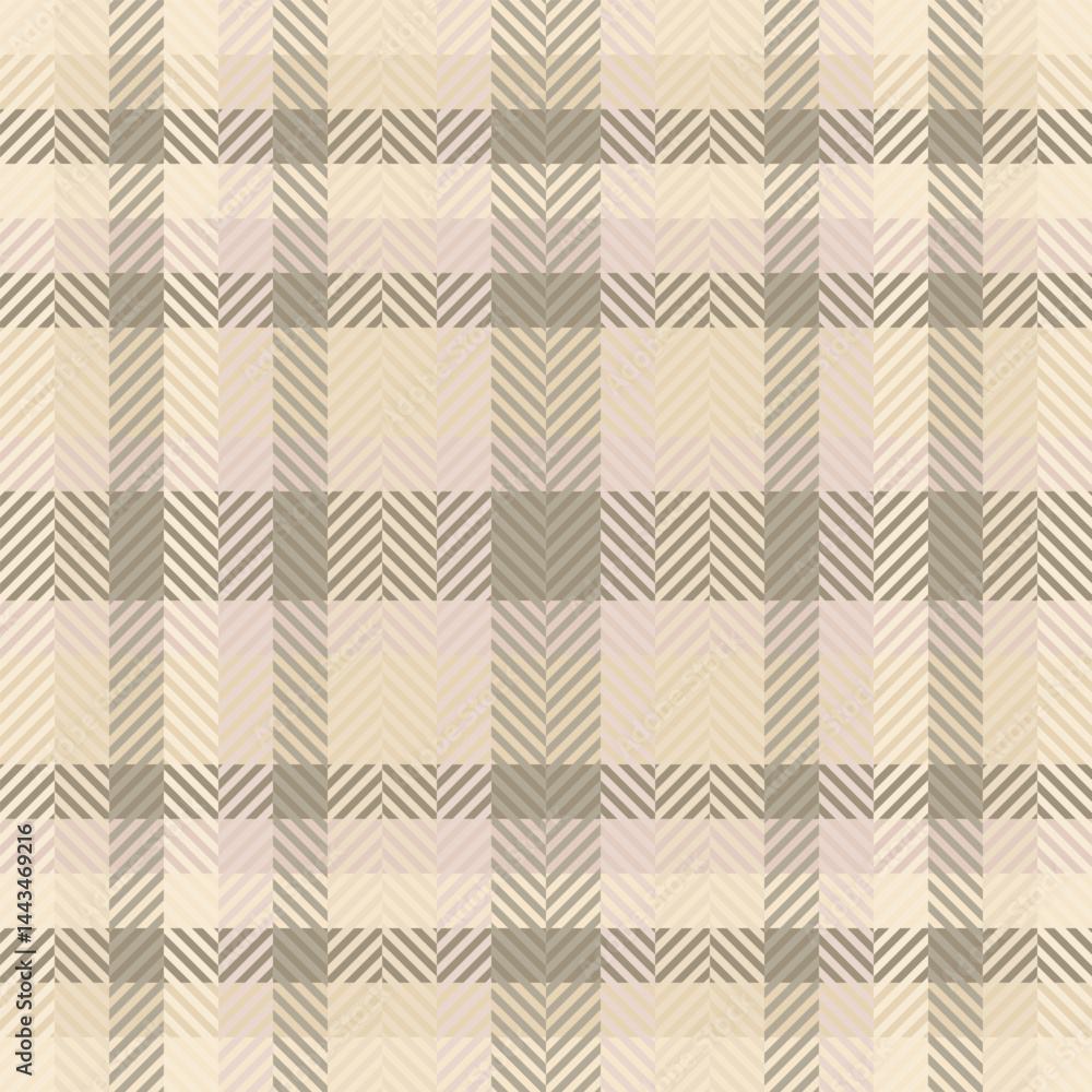 Elegant herringbone and plaid pattern in soft beige and taupe tones. Perfect for textile design, fashion, wallpaper, or website backgrounds. Elegant herringbone and plaid pattern in soft beige and taupe tones. Perfect for textile design, fashion, wallpaper, or website backgrounds.