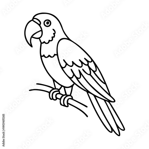 parrot icon, parrot vector illustration-simple illustration of parrot, perfect for parrot logos and icons