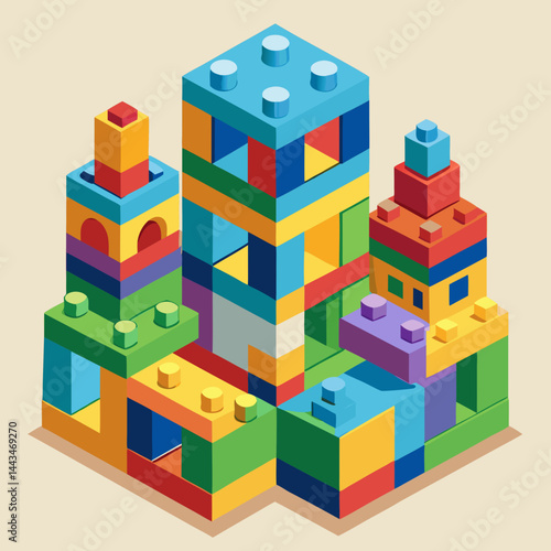 Colorful Toy Building Blocks