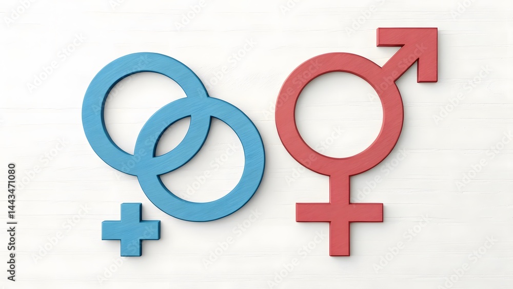 Gender Symbols Intertwined